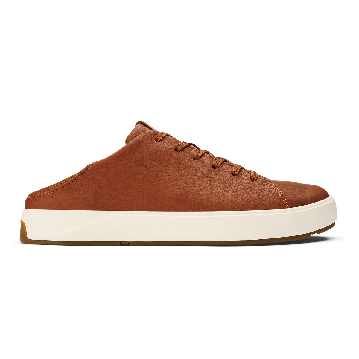 OluKai Men | Lae‘ahi Lī ‘Ili Men's Leather Sneakers - Kukui Brown
