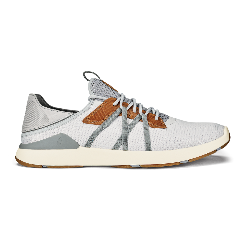OluKai Men | Mio Lī Men's Athletic Shoes - Mist Grey / Poi