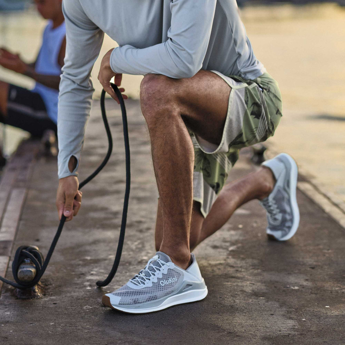 OluKai Men | ‘Ahi Men’s Water Boat Shoes - Ash / Sterling