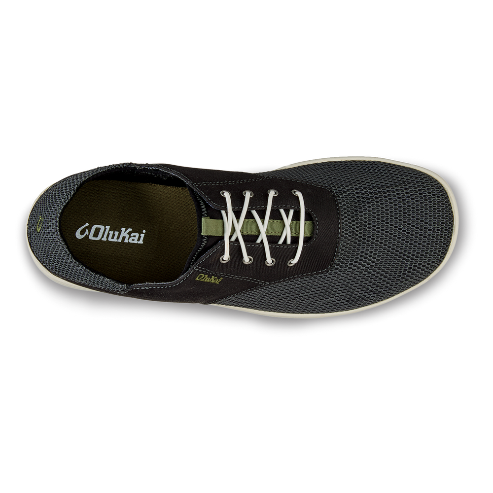 OluKai Men | Nohea Moku Men's Boat Shoes - Black