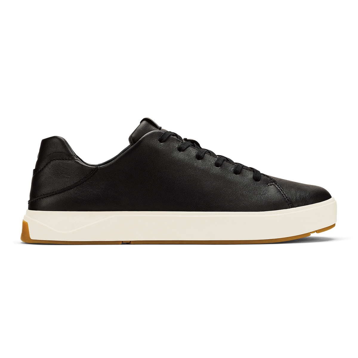 OluKai Men | Lae‘ahi Lī ‘Ili Men's Leather Sneakers - Onyx