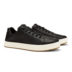OluKai Men | Lae‘ahi Lī ‘Ili Men's Leather Sneakers - Onyx