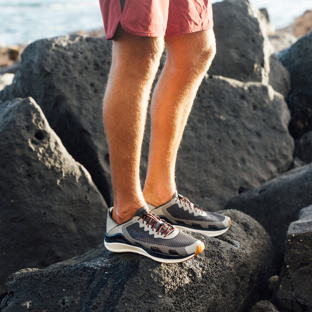 OluKai Men | ‘Ahi Men’s Water Boat Shoes - Rock / Ash