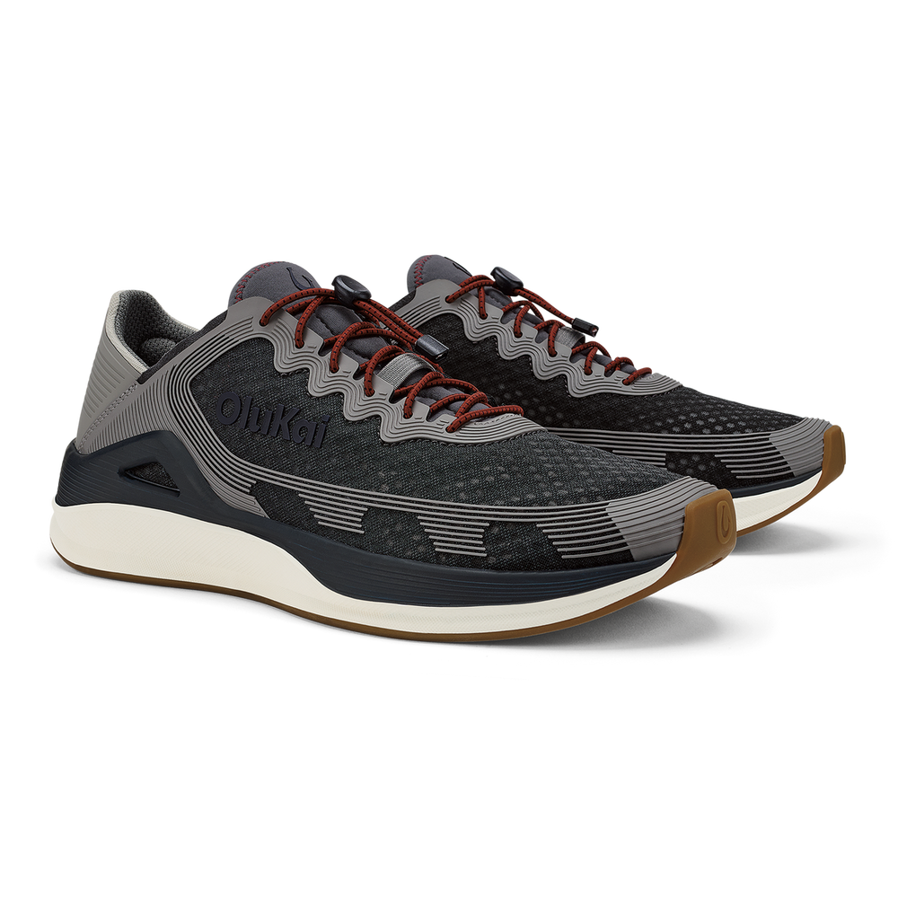 OluKai Men | ‘Ahi Men’s Water Boat Shoes - Rock / Ash