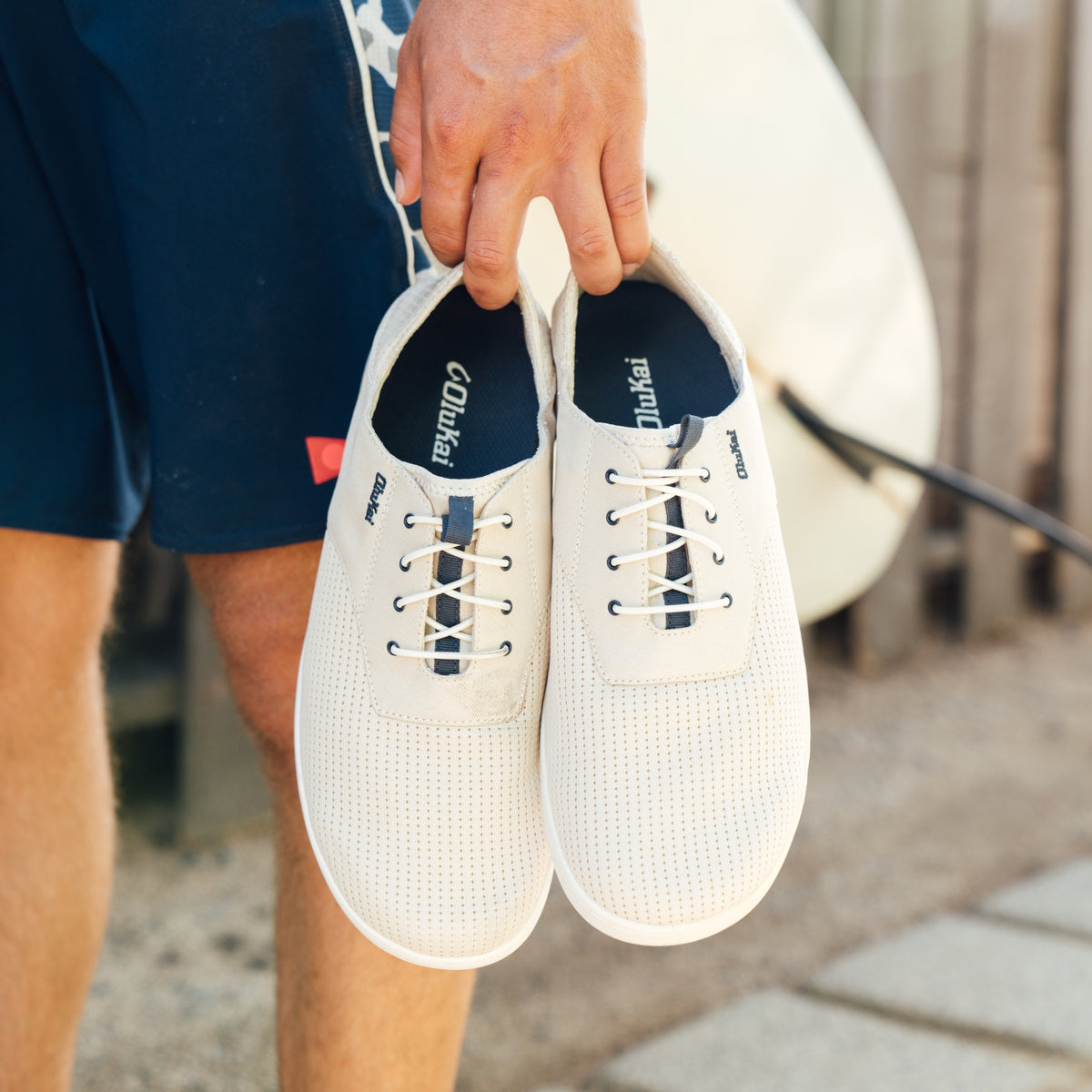 OluKai Men | Nohea Moku Men's Boat Shoes - Tapa
