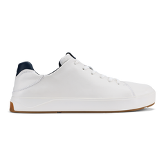 OluKai Men | Lae‘ahi Lī ‘Ili Men's Sneakers - Bright White / Trench Blue