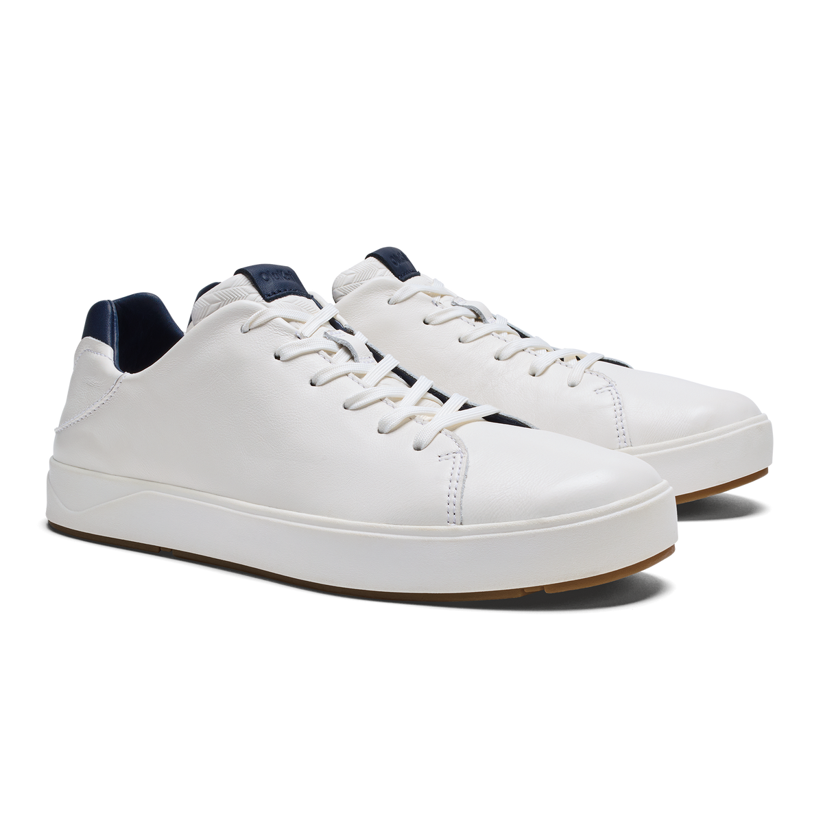 OluKai Men | Lae‘ahi Lī ‘Ili Men's Sneakers - Bright White / Trench Blue