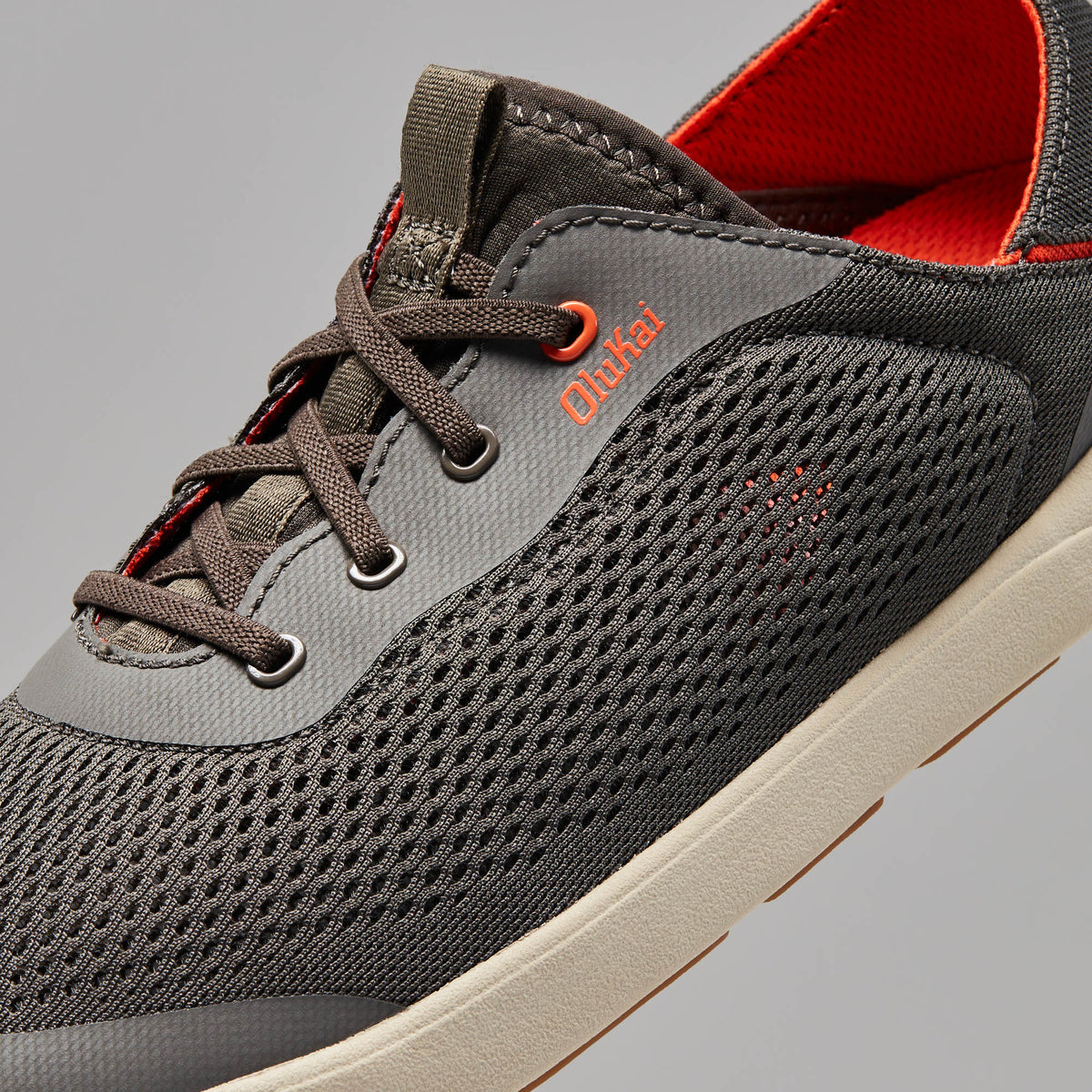 OluKai Men | Moku Pae Men's Boat Shoes - Island Salt / Koi