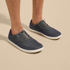 OluKai Men | Nohea Moku Men's Boat Shoes - Charcoal / Clay