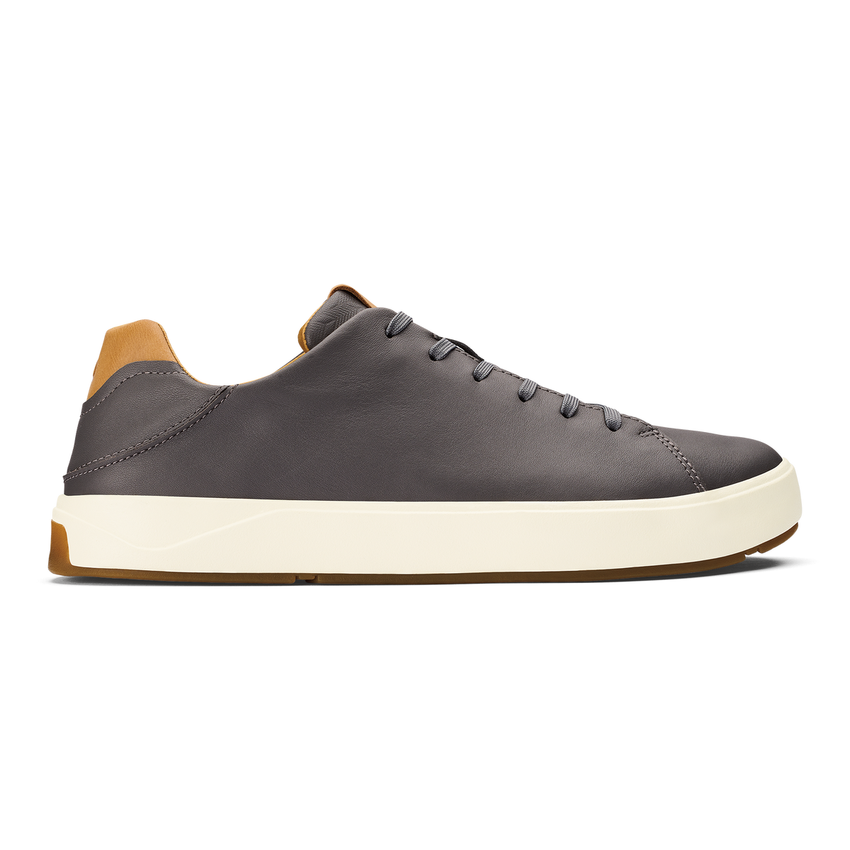 OluKai Men | Lae‘ahi Lī ‘Ili Men's Leather Sneakers - Stone