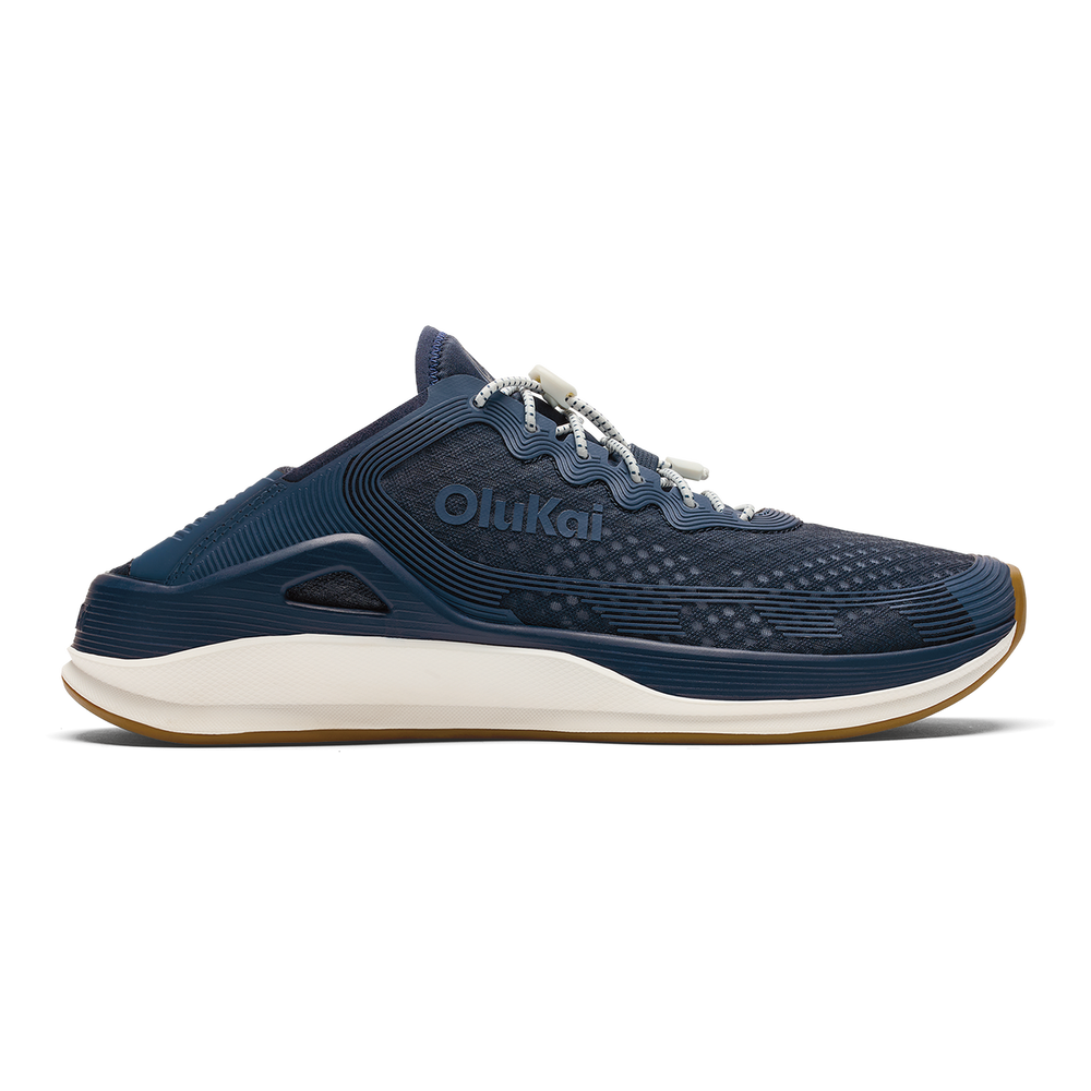 OluKai Men | ‘Ahi Men’s Water Boat Shoes - Mood Indigo / Coastal Blue