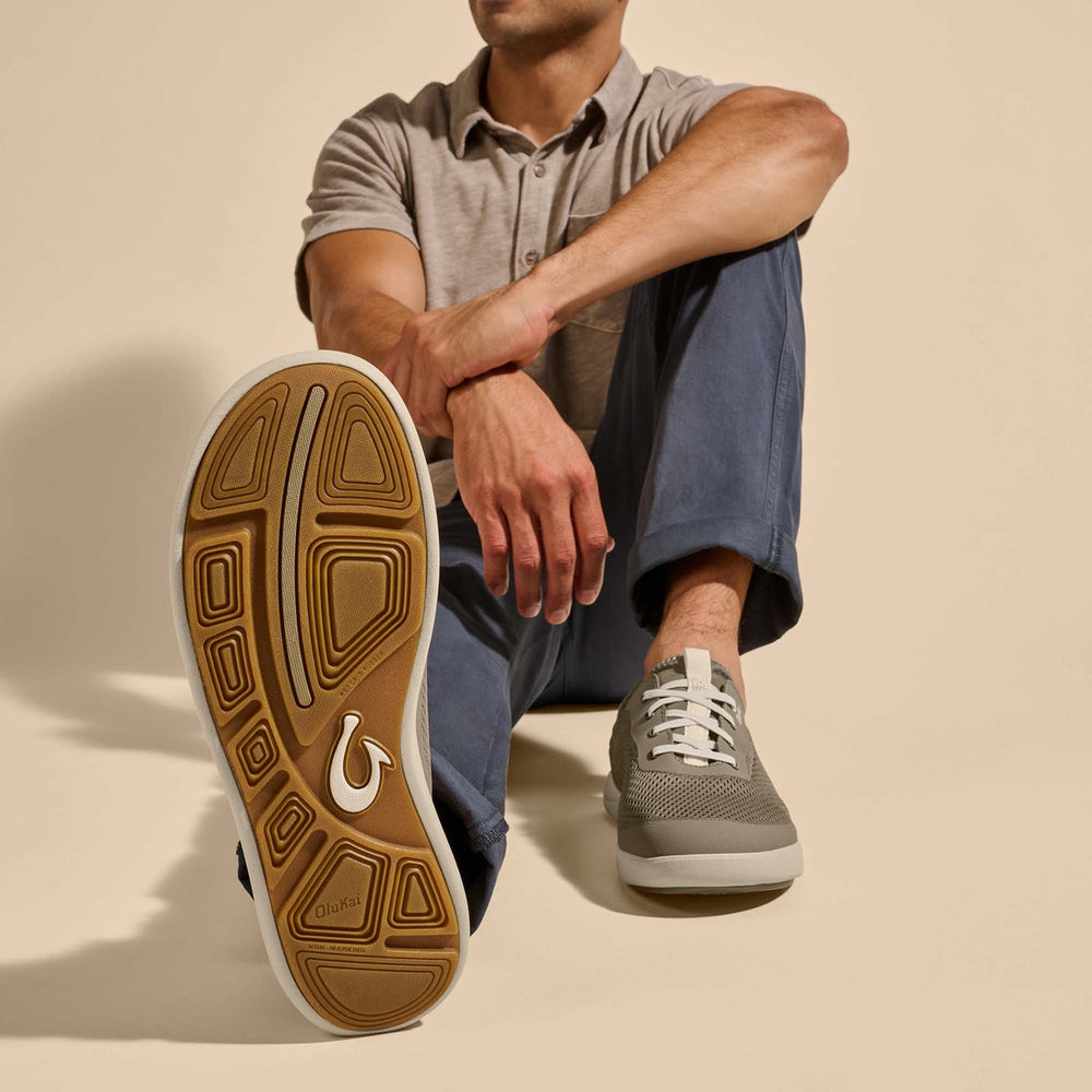 OluKai Men | Moku Pae Men's Boat Shoes - Clay / Tapa