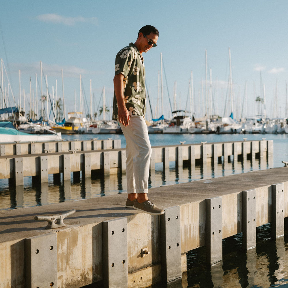 OluKai Men | Moku Pae Men's Boat Shoes - Clay / Tapa