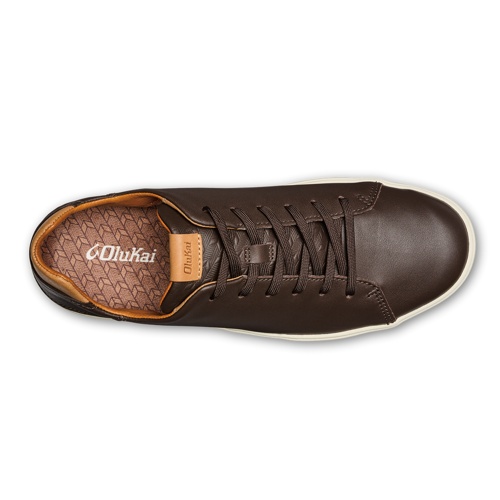 OluKai Men | Lae‘ahi Lī ‘Ili Men's Leather Sneakers - Dark Java