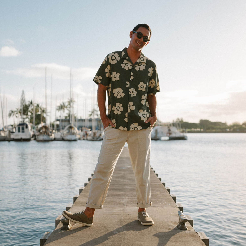 OluKai Men | Nohea Moku Men's Boat Shoes - Tapa