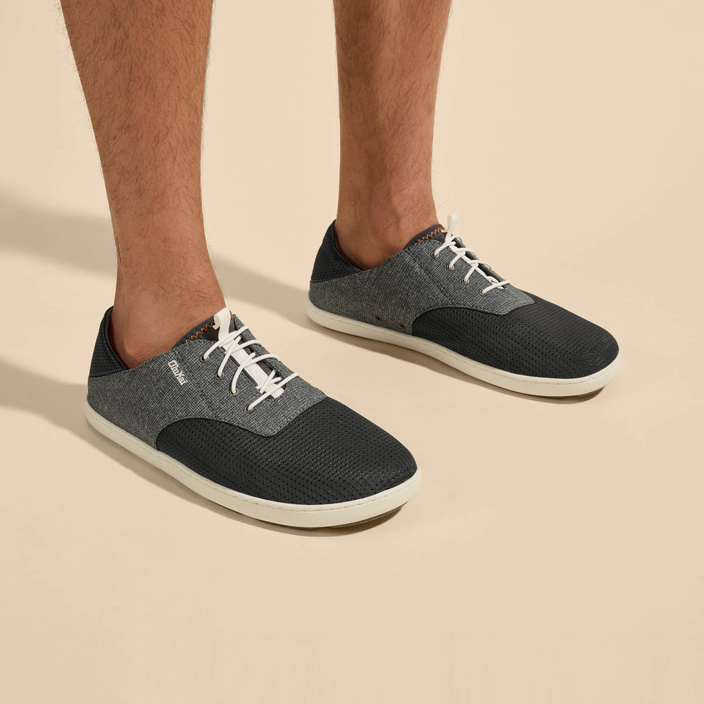 OluKai Men | Nohea Moku Men's Boat Shoes - Dark Shadow