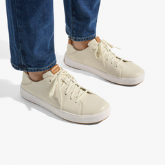 OluKai Men | Lae‘ahi Lī ‘Ili Men's Leather Sneakers - Tapa