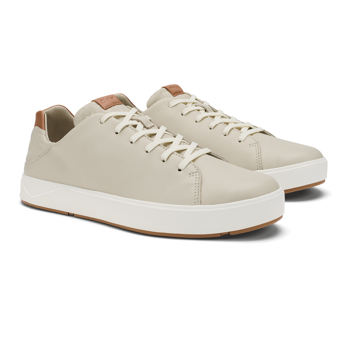 OluKai Men | Lae‘ahi Lī ‘Ili Men's Leather Sneakers - Tapa