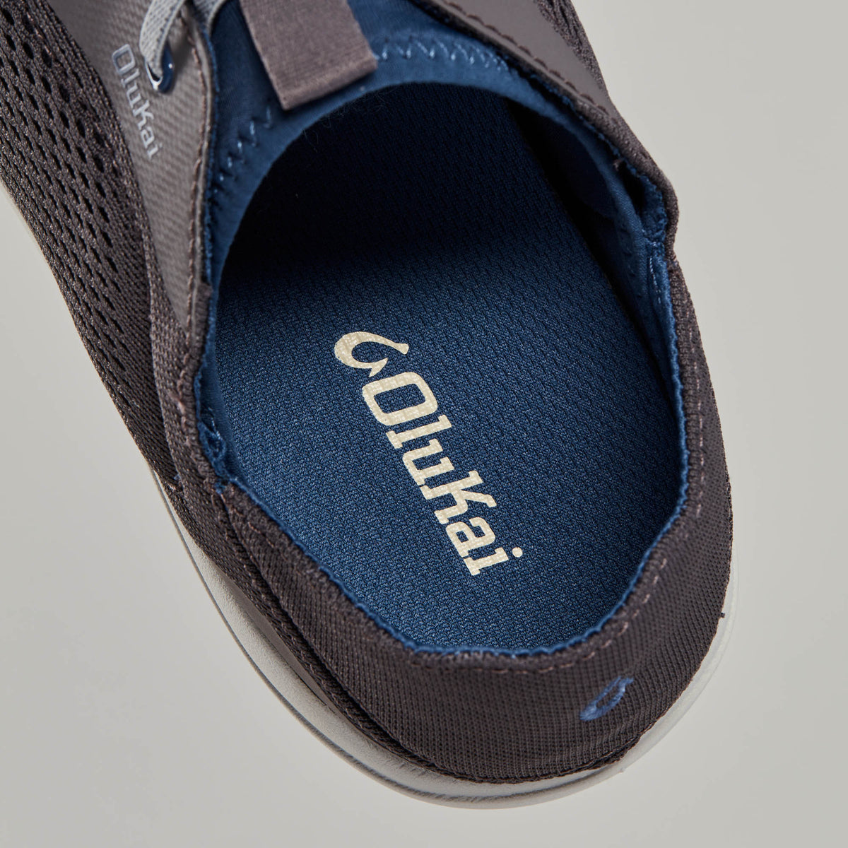 OluKai Men | Moku Pae Men's Boat Shoes - Pavement / Vintage Blue