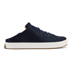 OluKai Men | Lae‘ahi Lī ‘Ili Men's Leather Sneakers - Trench Blue