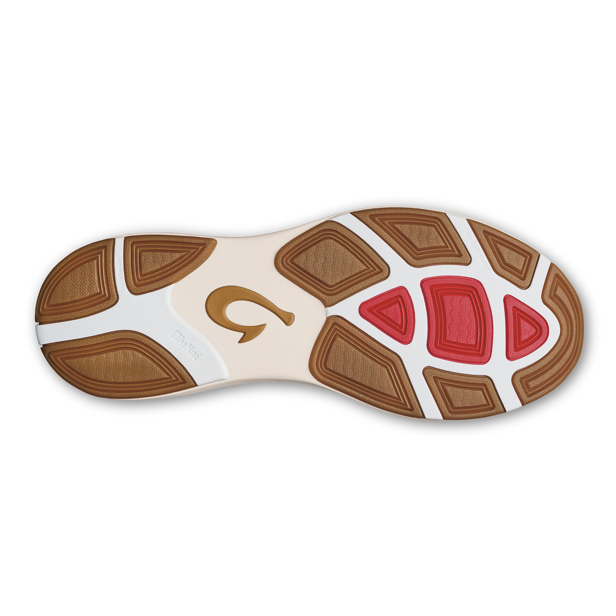 OluKai Men | Mio Lī Men's Athletic Shoes - Bright White / Red Lava
