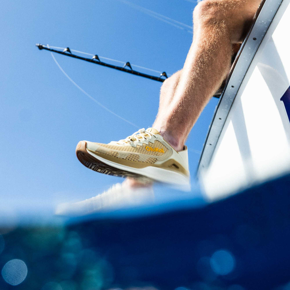 OluKai Men | ‘Ahi Men’s Water Boat Shoes - Tan / Tapa