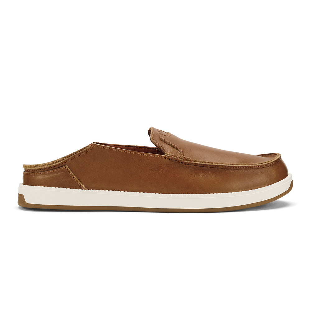 OluKai Men | Kākaha Nia Men‘s Leather Slip-On Shoes - Fox