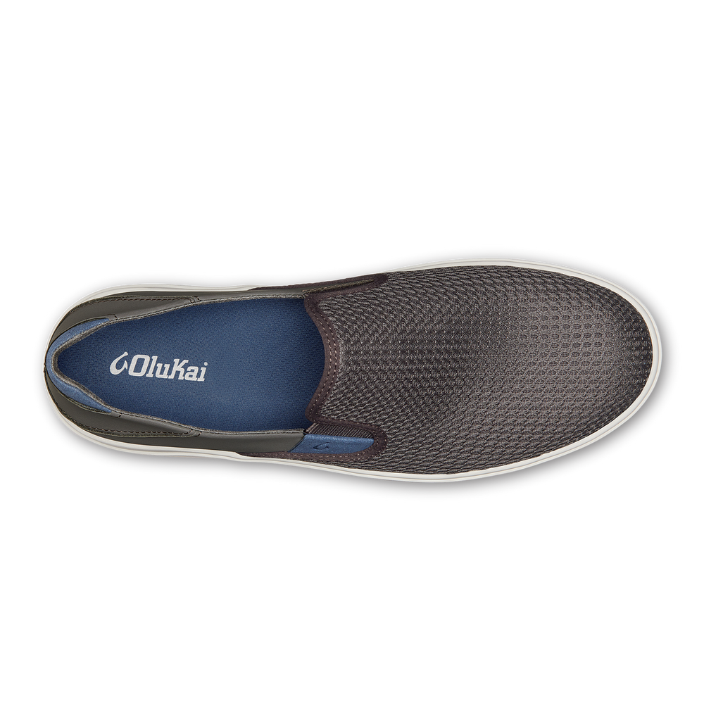 OluKai Men | Lae‘ahi Men's Slip-On Sneakers - Pavement