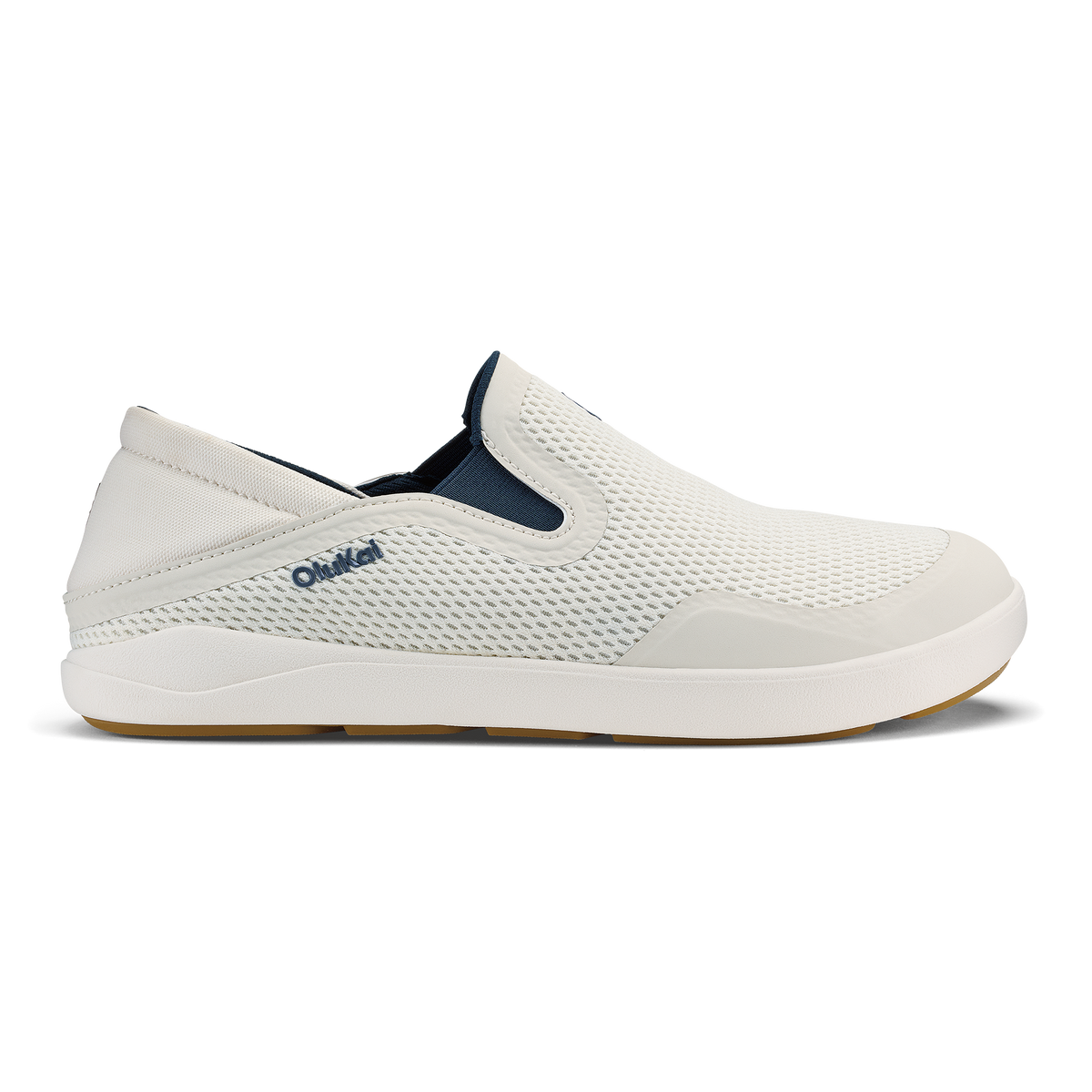 OluKai Men|New Arrivals | Moku Slip-on - White Sand / Trench Blue