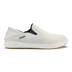 OluKai Men|New Arrivals | Moku Slip-on - White Sand / Trench Blue