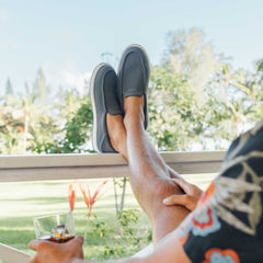 OluKai Men | Kākaha Mesh Men‘s Slip-On Shoes - Rock