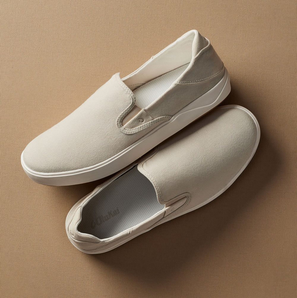 OluKai Men | Lae‘ahi Men's Slip-On Sneakers - Tapa / Canvas
