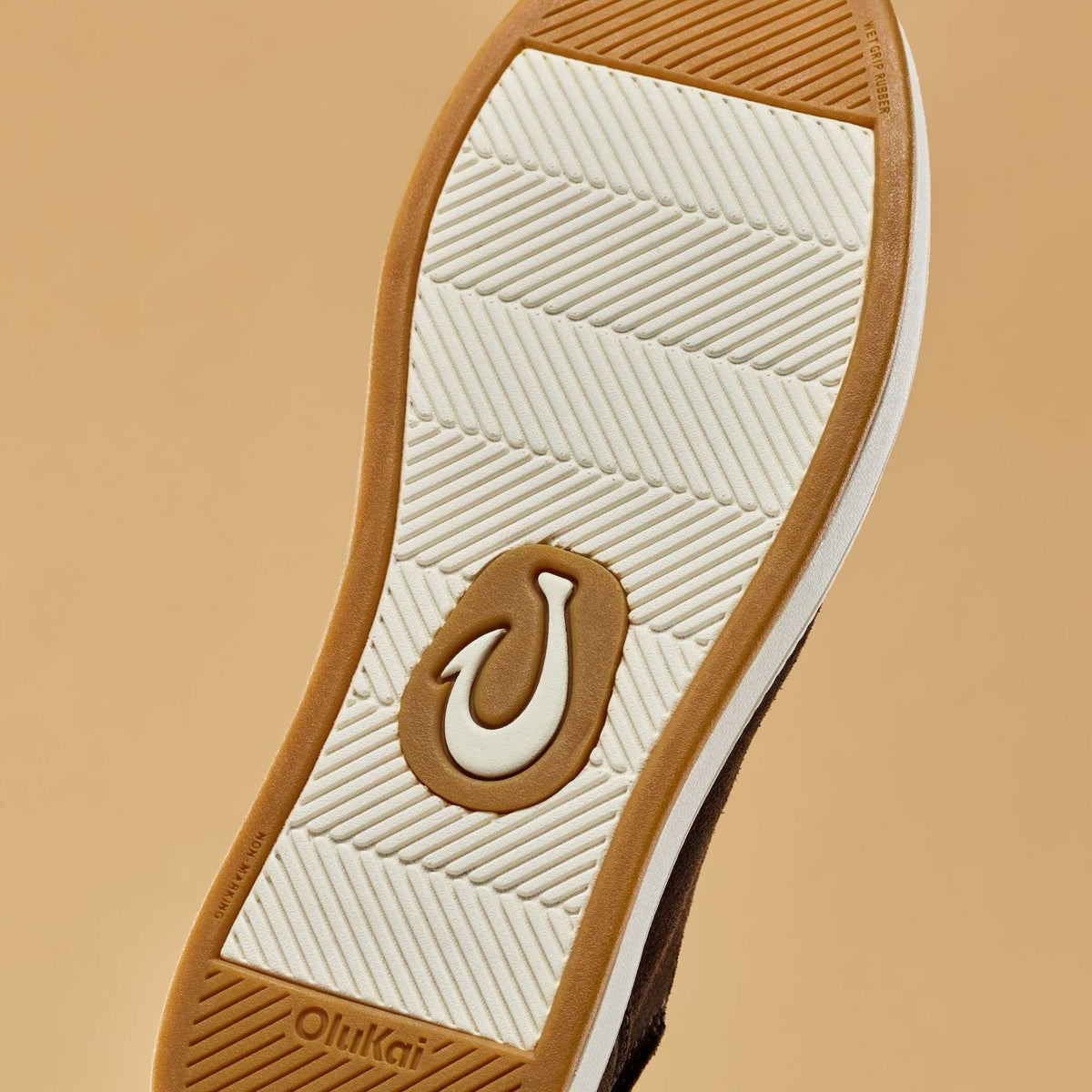 OluKai Men | Kākaha Nia Men‘s Suede Slip-On Shoes - Dark Wood