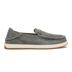 OluKai Men | Kākaha Nia Men‘s Suede Slip-On Shoes - Ash