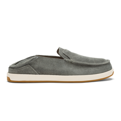 OluKai Men | Kākaha Nia Men‘s Suede Slip-On Shoes - Ash