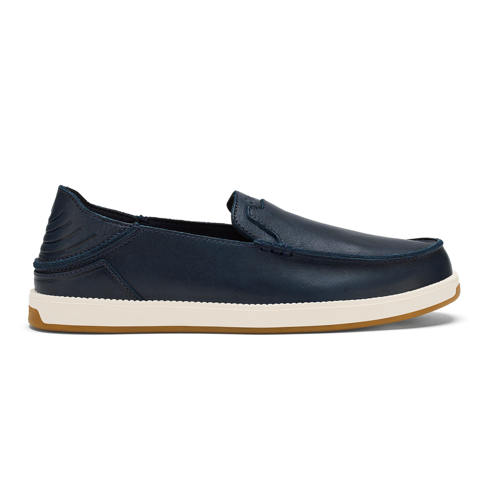 OluKai Men | Kākaha Nia Men‘s Suede Slip-On Shoes - Mood Indigo