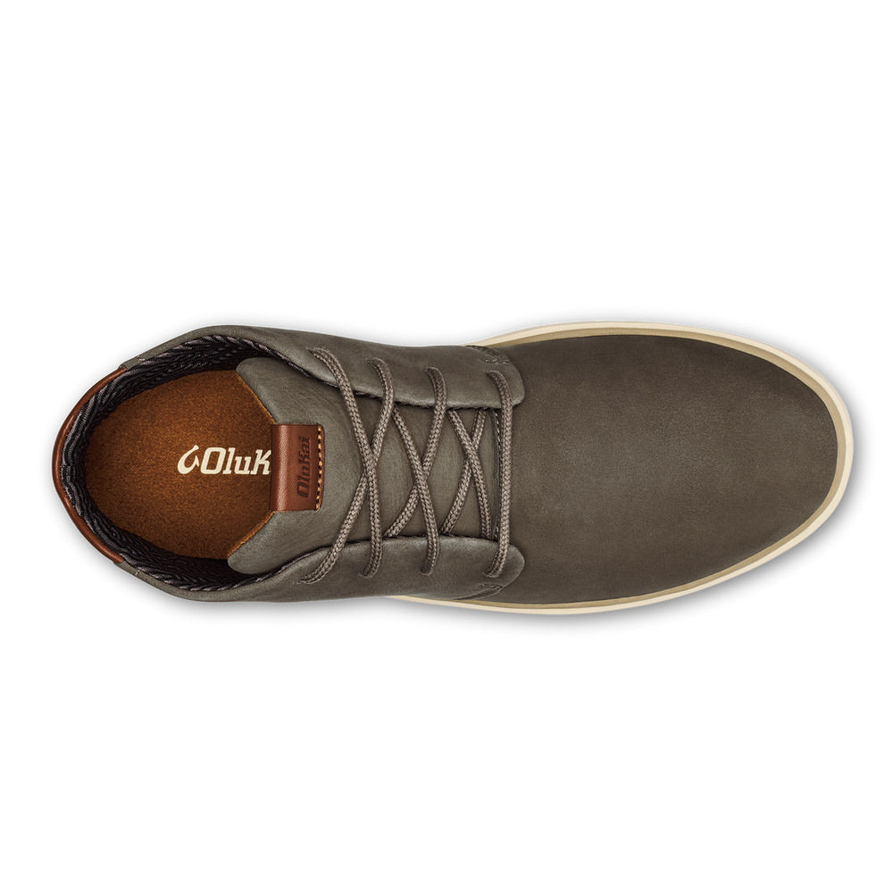 OluKai Men | Papakū 'Ili Men’s Waterproof Leather Boots- Mustang