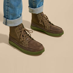 OluKai Men | Mōlina Men’s Waterproof Leather Boots - Mustang Hanu