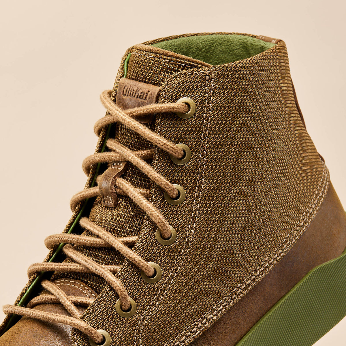 OluKai Men | Mōlina Men’s Waterproof Leather Boots - Mustang Hanu