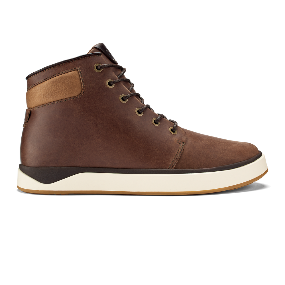 OluKai Men | Kekaha Men’s Chukka Boots - Toffee / Off White
