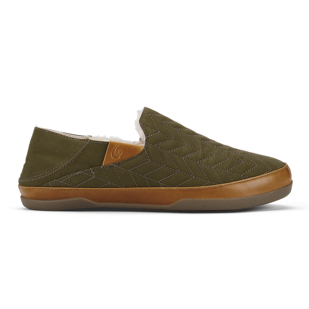 OluKai Men | Hanohano Men’s Waxed Canvas Slippers - Husk