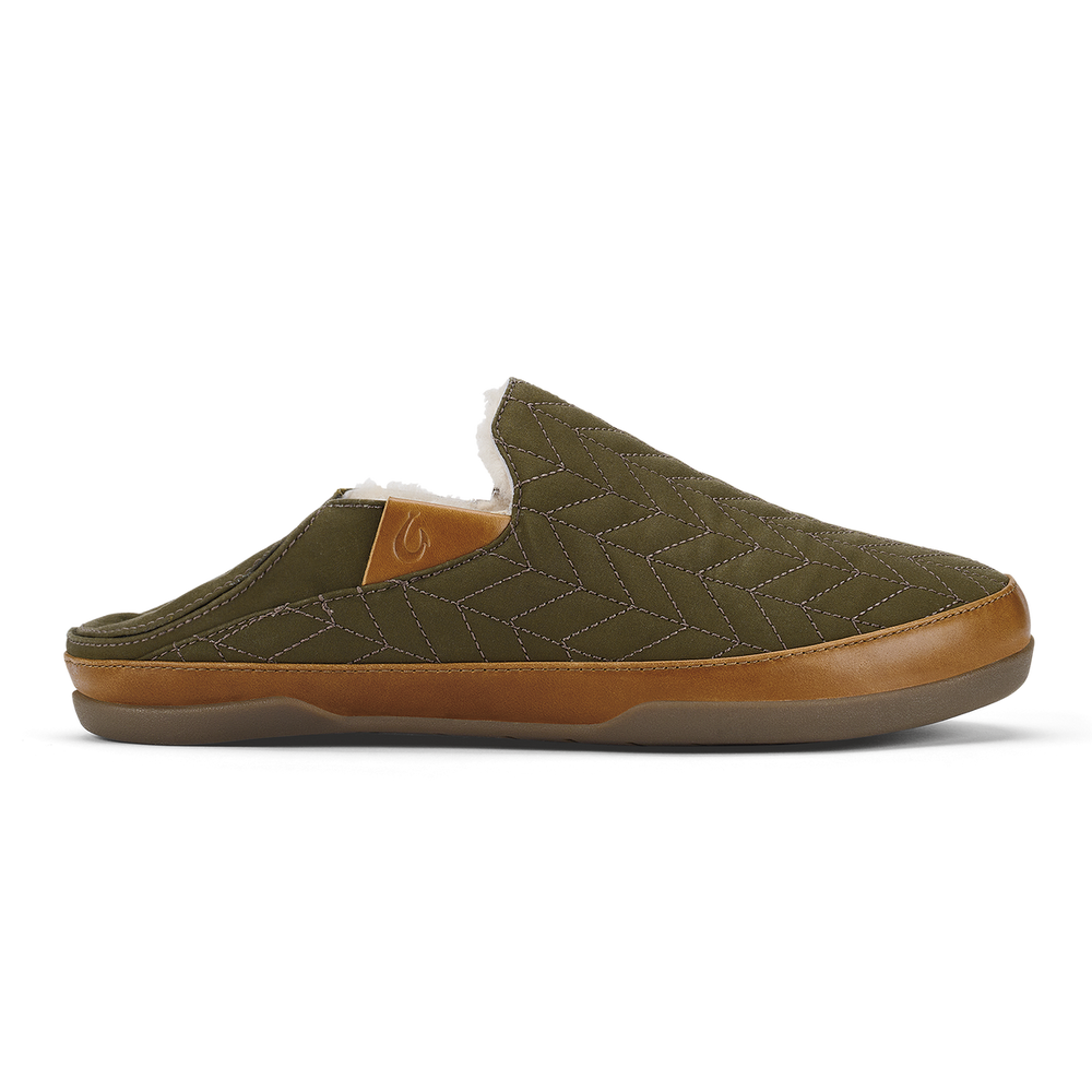 OluKai Men | Hanohano Men’s Waxed Canvas Slippers - Husk