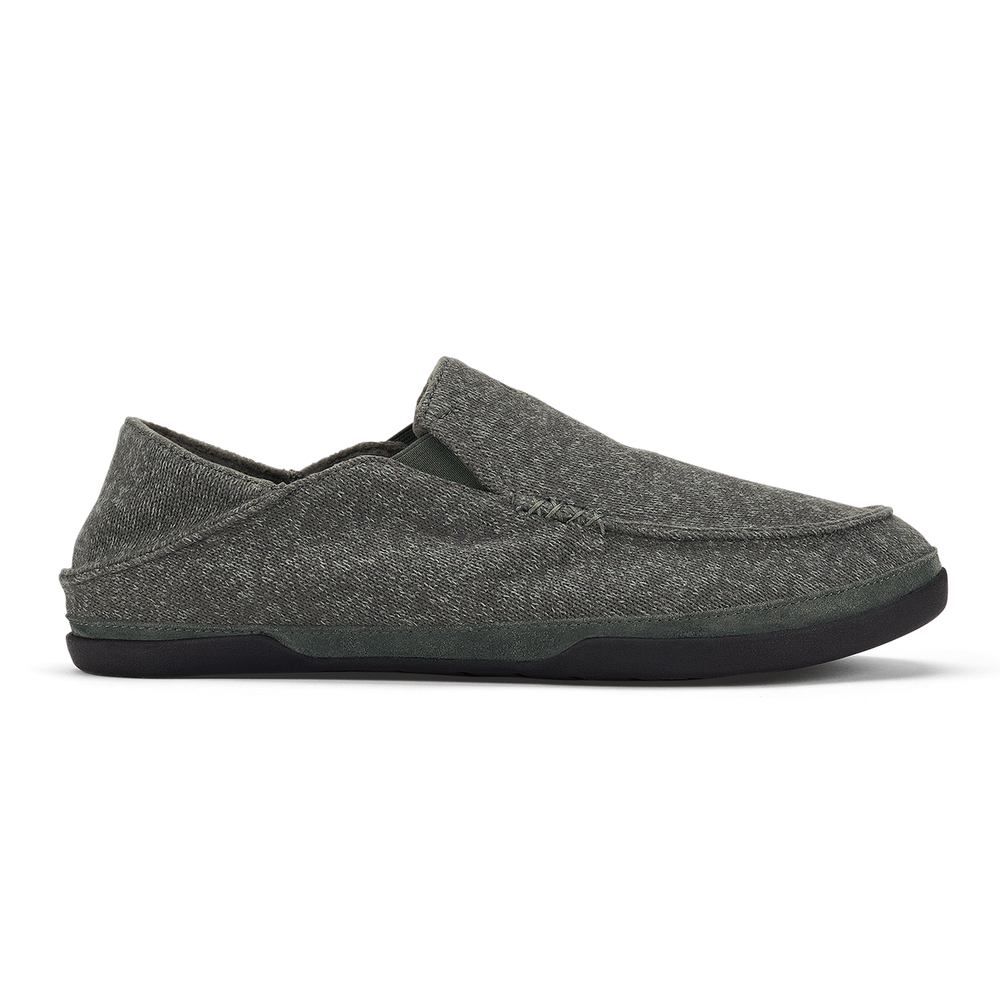 OluKai Men | Moloā Hulu Men's Lightweight Slippers - Lava Rock