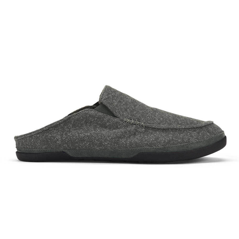 OluKai Men | Moloā Hulu Men's Lightweight Slippers - Lava Rock