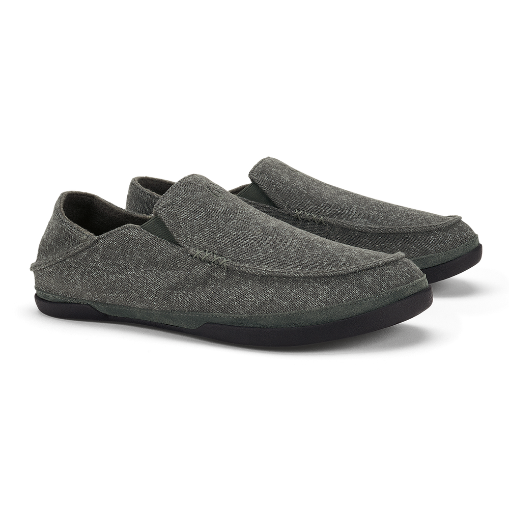 OluKai Men | Moloā Hulu Men's Lightweight Slippers - Lava Rock