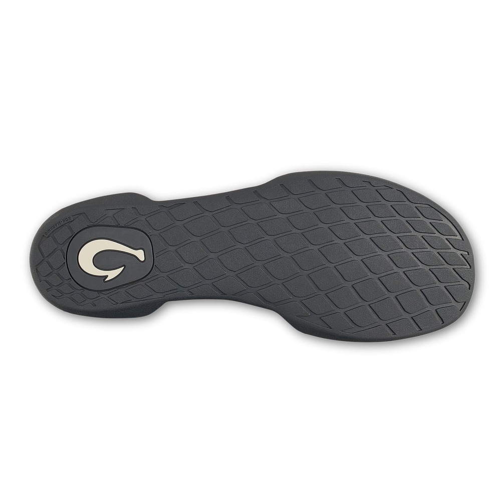 OluKai Men | Hanohano Men’s Waxed Canvas Slippers - Dark Shadow