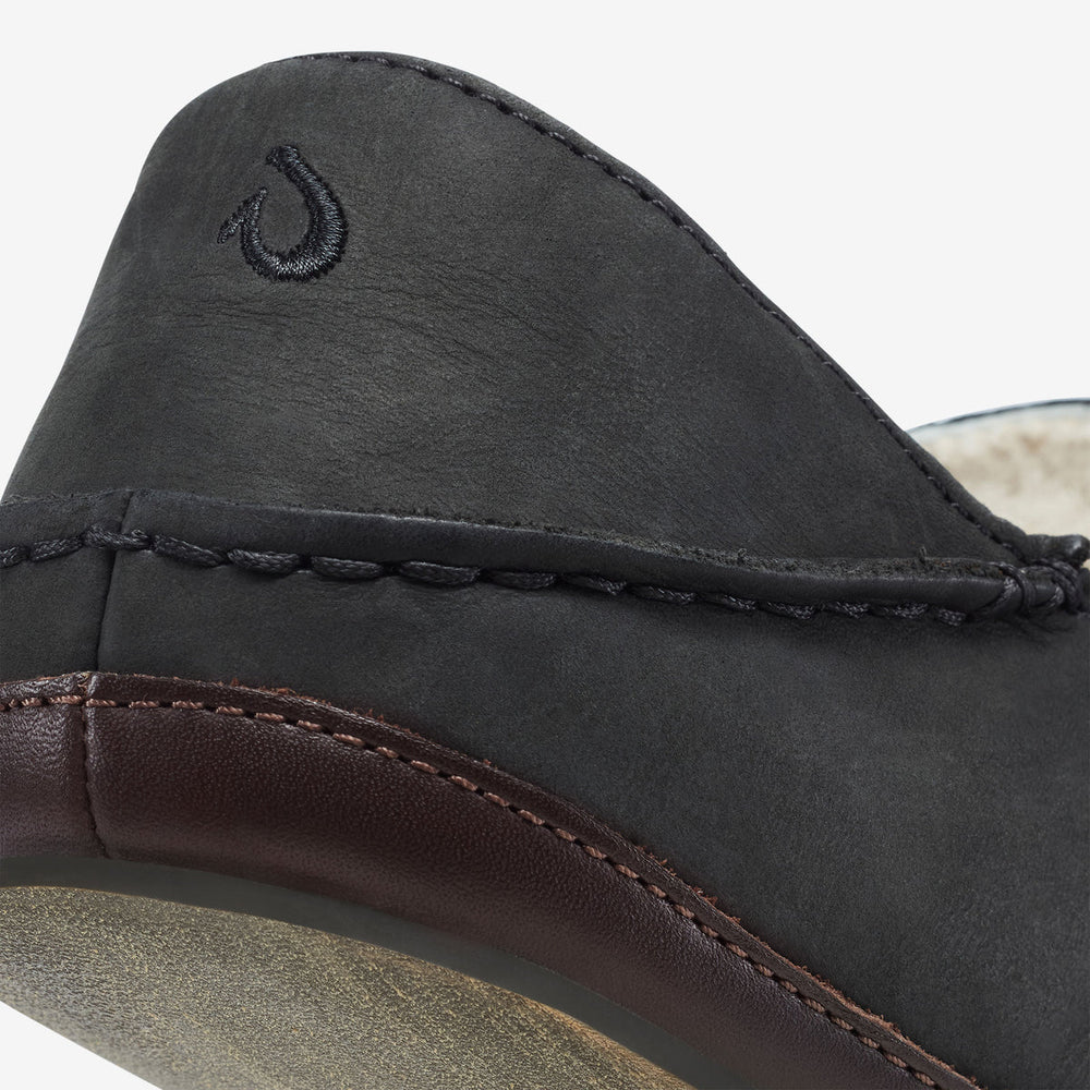 OluKai Men | Moloā Slipper - Black / Dk Java