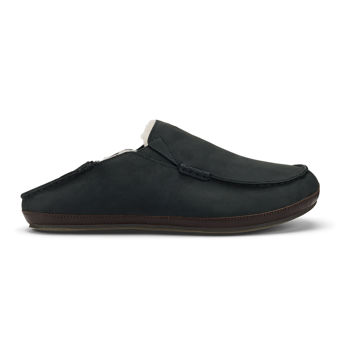 OluKai Men | Moloā Slipper - Black / Dk Java