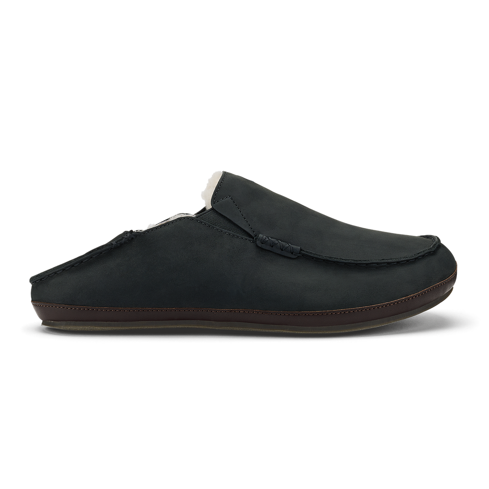 OluKai Men | Moloā Slipper - Black / Dk Java