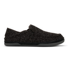 OluKai Men | Moloā Hulu Men’s Wool Slippers - Black